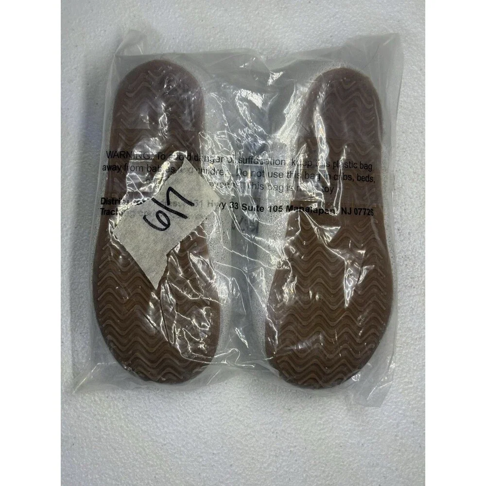 Monkey Feet Silver Sparkle Ballet Flat Bow Shoes Girls 18-24M/ 6-7c 7033